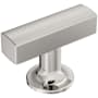 Amerock Everett 1-3/4 Inch Bar Cabinet Knob Polished Nickel