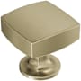 Amerock Everett 1-1/4 Inch Square Cabinet Knob Golden Champagne