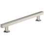 Amerock Everett 6-5/16 Inch Center to Center Bar Cabinet Pull Satin Nickel