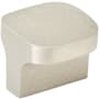 Amerock Hampden 1-1/4 Inch Square Cabinet Knob Silver Champagne