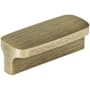 Amerock Hampden 2-1/2 Inch Center to Center Rectangular Cabinet Pull Antique Brushed Matte Brass