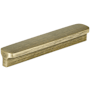 Amerock Hampden 6-5/16 Inch Center to Center Rectangular Cabinet Pull Antique Brushed Matte Brass