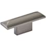 Amerock Hearst 5/8 Inch Center to Center Rectangular Cabinet Pull Black Brushed Nickel