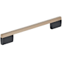 Amerock Claremont 8-13/16 Inch Center to Center Bar Cabinet Pull Matte Black / Rose Gold