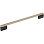 Amerock Claremont 12-5/8 Inch Center to Center Bar Cabinet Pull Matte Black / Rose Gold