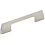 Amerock Angle 3-3/4 Inch Center to Center Handle Cabinet Pull Satin Nickel