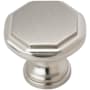 Amerock Torrance 1-3/16 Inch Geometric Cabinet Knob Satin Nickel