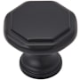 Amerock Torrance 1-3/16 Inch Geometric Cabinet Knob Matte Black