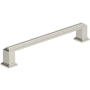 Amerock Appoint 6-5/16 Inch Center to Center Handle Cabinet Pull Satin Nickel
