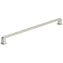 Amerock Appoint 12-5/8 Inch Center to Center Handle Cabinet Pull Satin Nickel