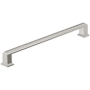Amerock Appoint 8-13/16 Inch Center to Center Handle Cabinet Pull Satin Nickel