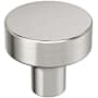 Amerock Merced 1-1/4 Inch Round Cabinet Knob Satin Nickel