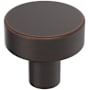 Amerock Merced 1-1/4 Inch Round Cabinet Knob Oil Rubbed Bronze