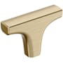 Amerock Merced 7/16 Inch Bar Cabinet Knob Golden Champagne