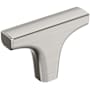 Amerock Merced 7/16 Inch Bar Cabinet Knob Satin Nickel
