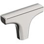 Amerock Merced 7/16 Inch Bar Cabinet Knob Polished Nickel