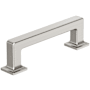 Amerock Lintel 3-3/4 Inch Center to Center Bar Cabinet Pull Satin Nickel
