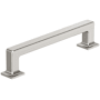 Amerock Lintel 5-1/16 Inch Center to Center Bar Cabinet Pull Satin Nickel