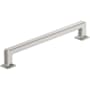 Amerock Lintel 7-9/16 Inch Center to Center Bar Cabinet Pull Satin Nickel