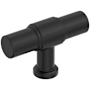Amerock Faircrest 5/8 Inch Smooth Bar Cabinet Knob Matte Black