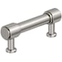 Amerock Faircrest 3 Inch Center to Center Smooth Bar Cabinet Pull Satin Nickel