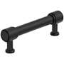 Amerock Faircrest 3-3/4 Inch Center to Center Smooth Bar Cabinet Pull Matte Black