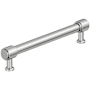 Amerock Faircrest 6-5/16 Inch Center to Center Smooth Bar Cabinet Pull Polished Chrome