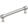 Amerock Faircrest 6-5/16 Inch Center to Center Smooth Bar Cabinet Pull Polished Nickel