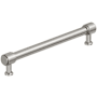 Amerock Faircrest 7-9/16 Inch Center to Center Smooth Bar Cabinet Pull Satin Nickel