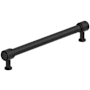 Amerock Faircrest 7-9/16 Inch Center to Center Smooth Bar Cabinet Pull Matte Black