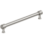 Amerock Faircrest 8-13/16 Inch Center to Center Smooth Bar Cabinet Pull Satin Nickel