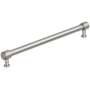 Amerock Faircrest 10-1/16 Inch Center to Center Smooth Bar Cabinet Pull Satin Nickel