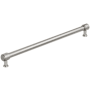 Amerock Faircrest 12-5/8 Inch Center to Center Smooth Bar Cabinet Pull Satin Nickel