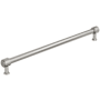 Amerock Faircrest 18 Inch Center to Center Smooth Bar Cabinet Pull Satin Nickel