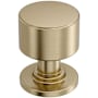 Amerock Balon 1 Inch Smooth Mushroom Cabinet Knob Golden Champagne