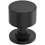 Amerock Balon 1 Inch Smooth Mushroom Cabinet Knob Matte Black