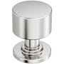 Amerock Balon 1 Inch Smooth Mushroom Cabinet Knob Polished Nickel