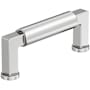 Amerock Balon 3 Inch Center to Center Smooth Handle Cabinet Pull Polished Chrome