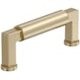 Amerock Balon 3 Inch Center to Center Smooth Handle Cabinet Pull Golden Champagne