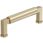 Amerock Balon 3-3/4 Inch Center to Center Smooth Handle Cabinet Pull Golden Champagne