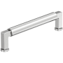 Amerock Balon 5-1/16 Inch Center to Center Smooth Handle Cabinet Pull Polished Chrome