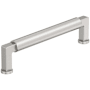 Amerock Balon 5-1/16 Inch Center to Center Smooth Handle Cabinet Pull Satin Nickel