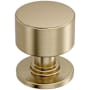 Amerock Balon 1-1/8 Inch Smooth Mushroom Cabinet Knob Golden Champagne
