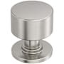 Amerock Balon 1-1/8 Inch Smooth Mushroom Cabinet Knob Satin Nickel