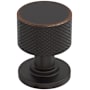 Amerock Balata 1 Inch Knurled Mushroom Cabinet Knob Oil Rubbed Bronze