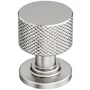Amerock Balata 1 Inch Knurled Mushroom Cabinet Knob Polished Nickel