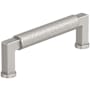 Amerock Balata 3-3/4 Inch Center to Center Knurled Handle Cabinet Pull Satin Nickel