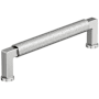 Amerock Balata 5-1/16 Inch Center to Center Knurled Handle Cabinet Pull Polished Chrome