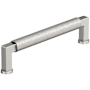 Amerock Balata 5-1/16 Inch Center to Center Knurled Handle Cabinet Pull Polished Nickel