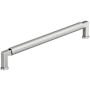 Amerock Balata 8-13/16 Inch Center to Center Knurled Handle Cabinet Pull Polished Chrome